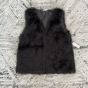 Faux Fur Gray Vest from Charming Charlie